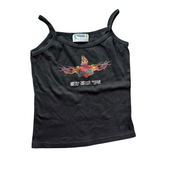 Vintage 2003 Bike Week Flame Baby Tank size Small - Picture 2 of 7